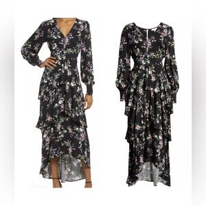 NWT!  Fourteenth Place - Floral Black Maxi Dress - Size Medium